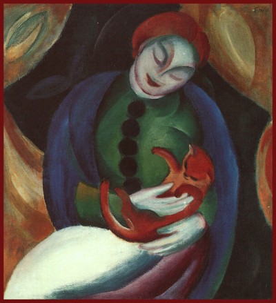 Franz_Marc-Girl_with_Cat_II(Mädchen_mit_Katze_II)-(1912)Cropped