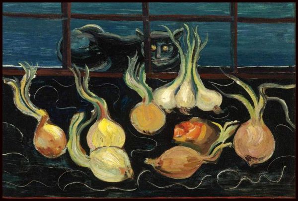 Still Life with Cat by Boris Grigoriev