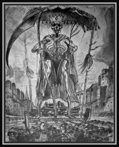 To descend into the ancient necropolis, touch this Tambour Macabre, a Lord of Death of Johann Robert Schürch.
