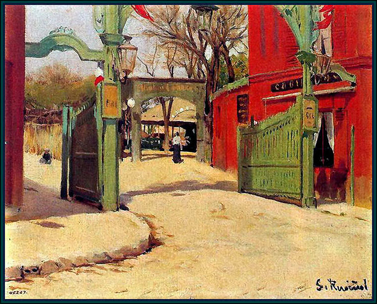 The back gate to the Moulin de la Galette.