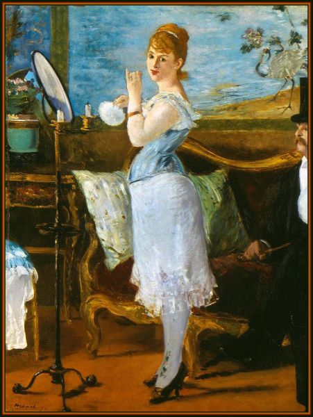 Manet's painting of Zola's lascivious heroine.