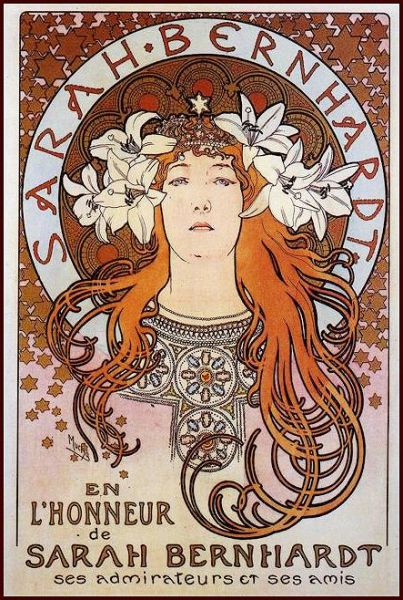 Alphonse Mucha's poster of Sarah Bernhardt