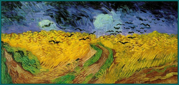 Wheat Field With Crows